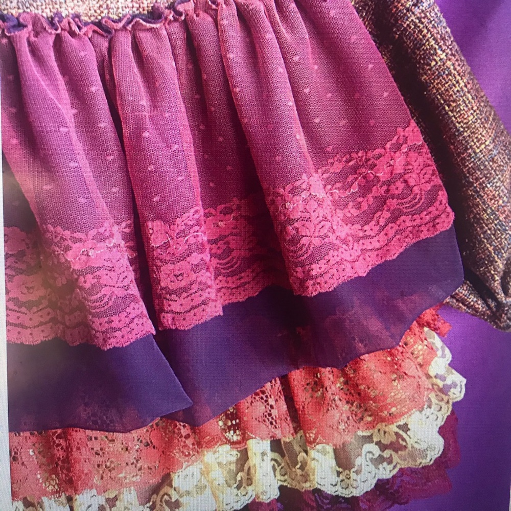 Toddler vintage lace peasant pinafore dress